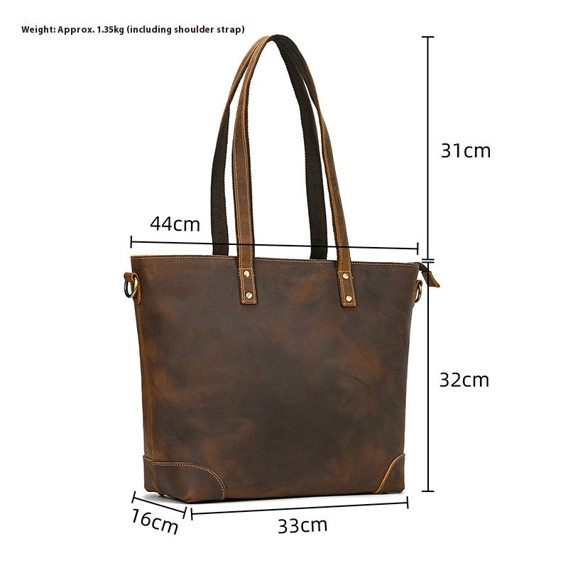 Nomad Voyager Leather Tote Handmade Bag Large