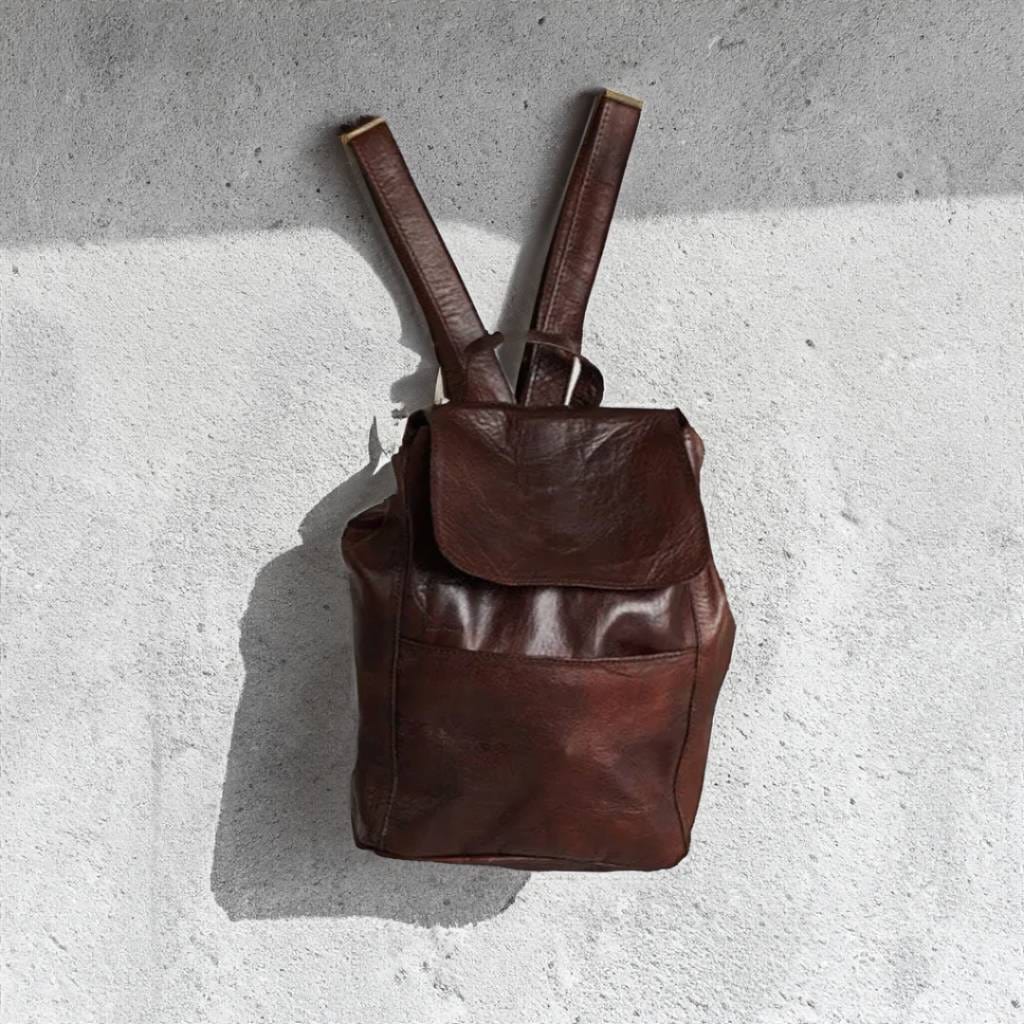 Marrakech Trekker Leather Backpack-unisex