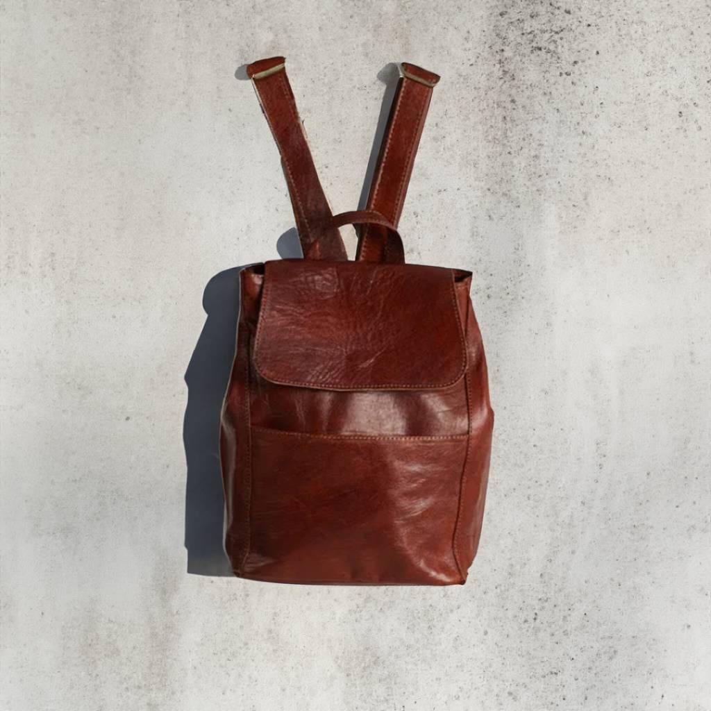 Marrakech Trekker Leather Backpack-unisex