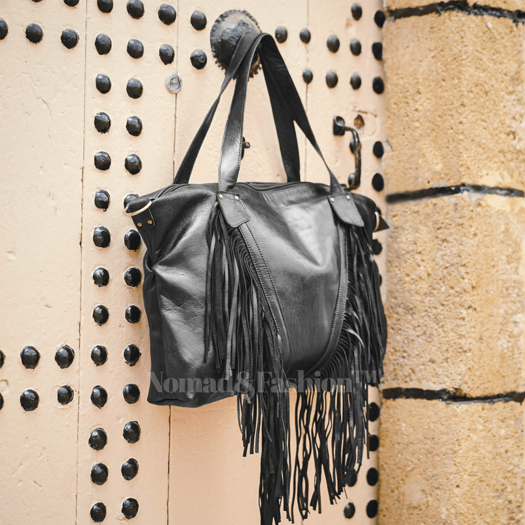 Leather Fringe shoulder Bag