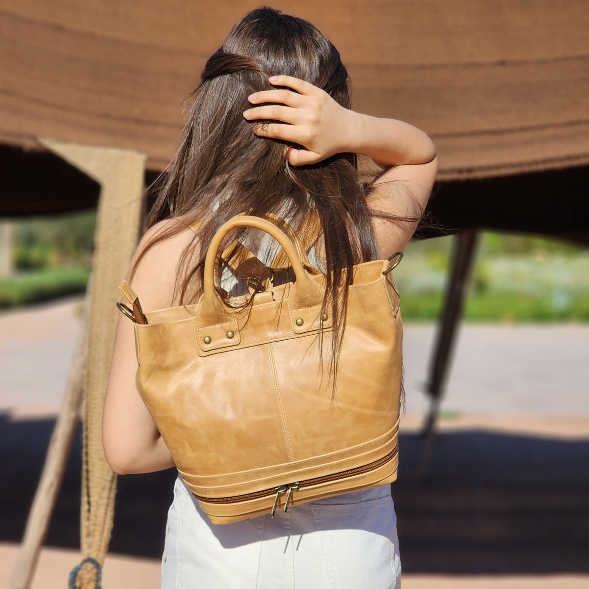 Nomad Switch Convertible Leather Bucket Bag