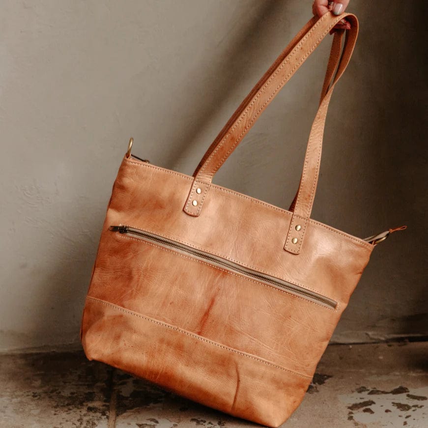 Mogador Tote Leather Shoulder Bag