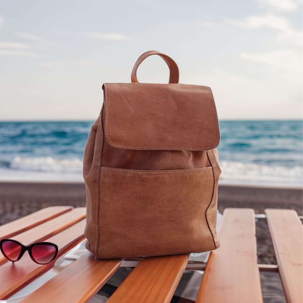 Marrakech Trekker Leather Backpack-unisex