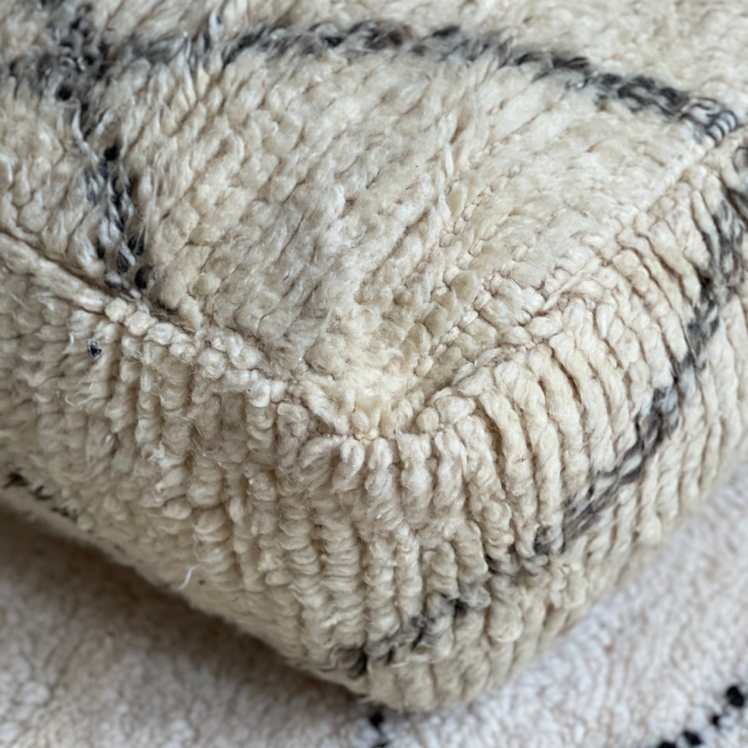 Vintage Beni Ourain Pouffe