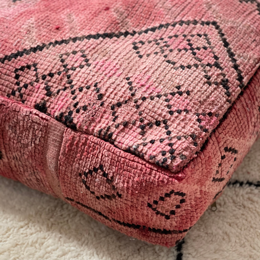 Vintage Berber Pouffe - 102