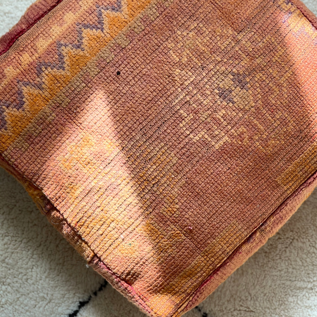 Vintage Berber Pouffe - 110