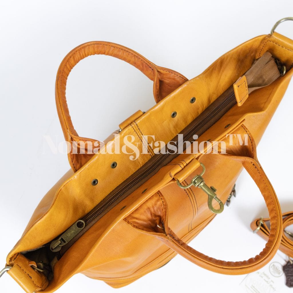 Handmade Leather Bucket Bag-Safari collection