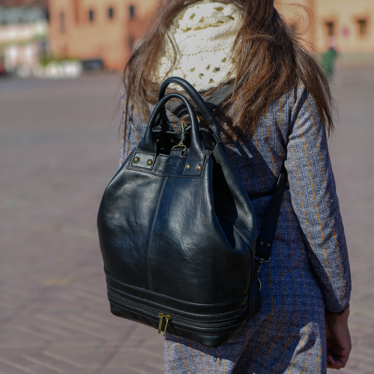 leather Bucket bag