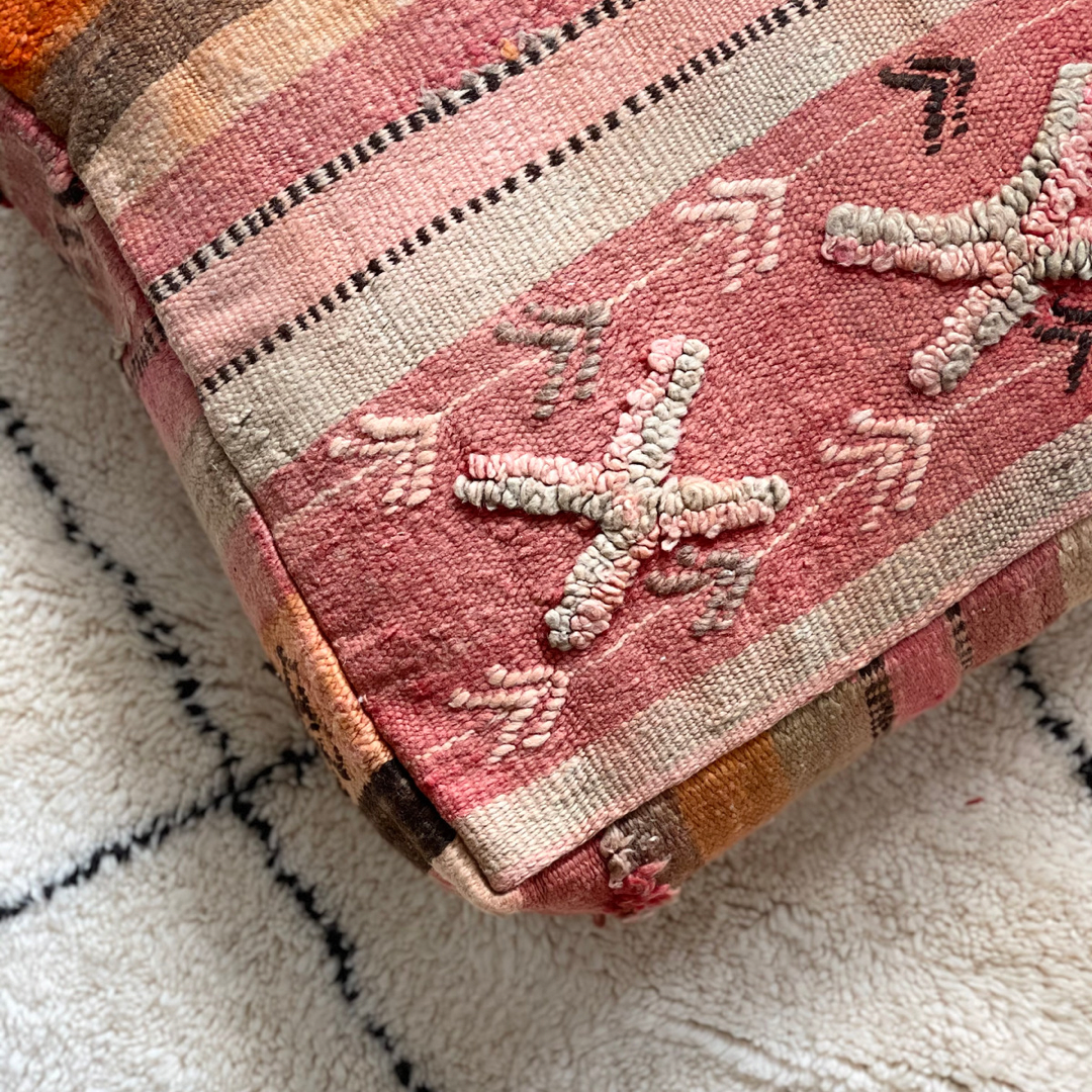 Vintage Berber Pouffe - 111