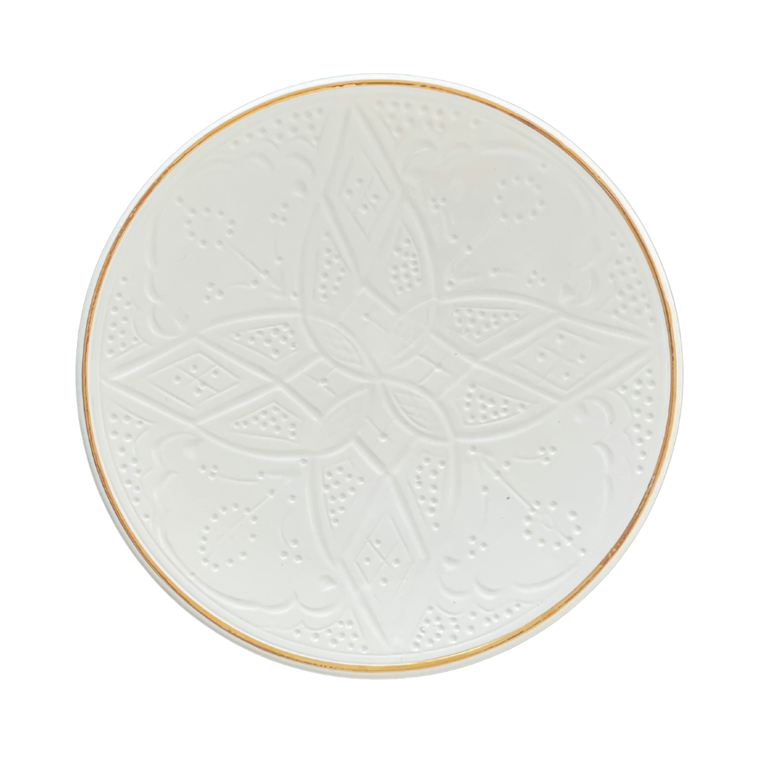 Set of 3 Beldi Plate White - Large