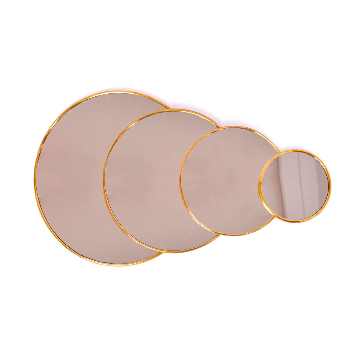 Decorative Gold Round Wall Mirror | Statement Piece for Home Décor (MR 1011)