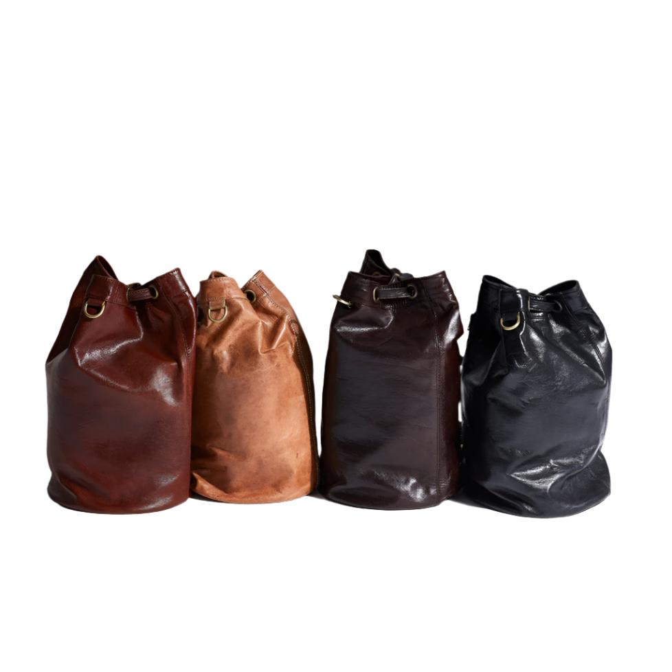 Atlas Ridge Leather Bucket Bag