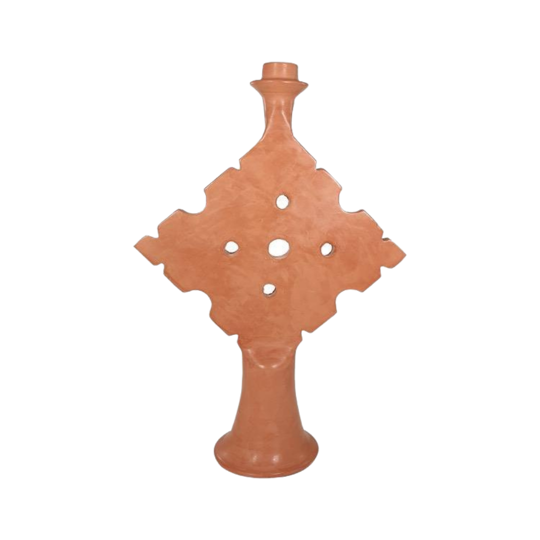 pack of 3 size Tadelakt Triangle Candlestick