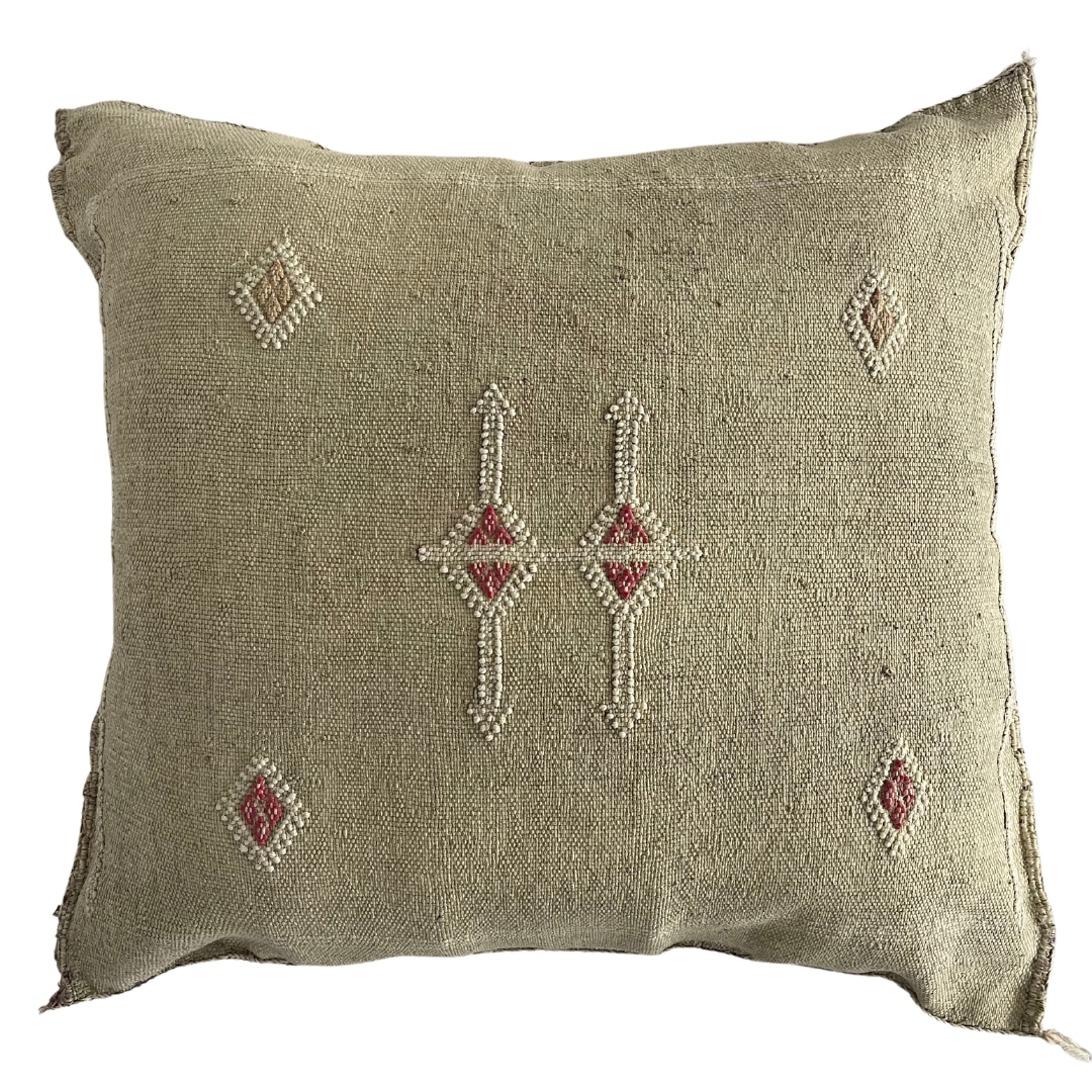 Sabra Cactus Silk Cushion Savanah