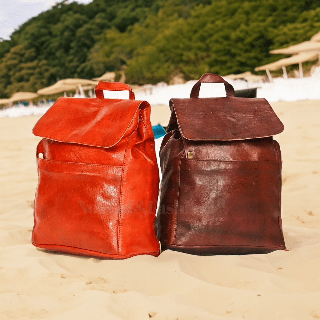 Marrakech Trekker Leather Backpack-unisex