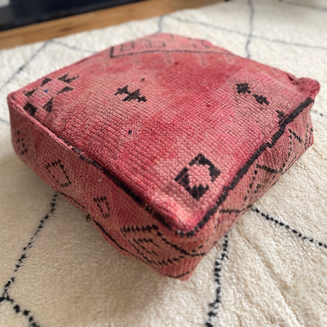 Vintage Berber Pouffe - 102