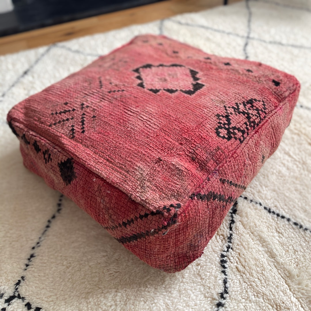 Vintage Berber Pouffe - 104