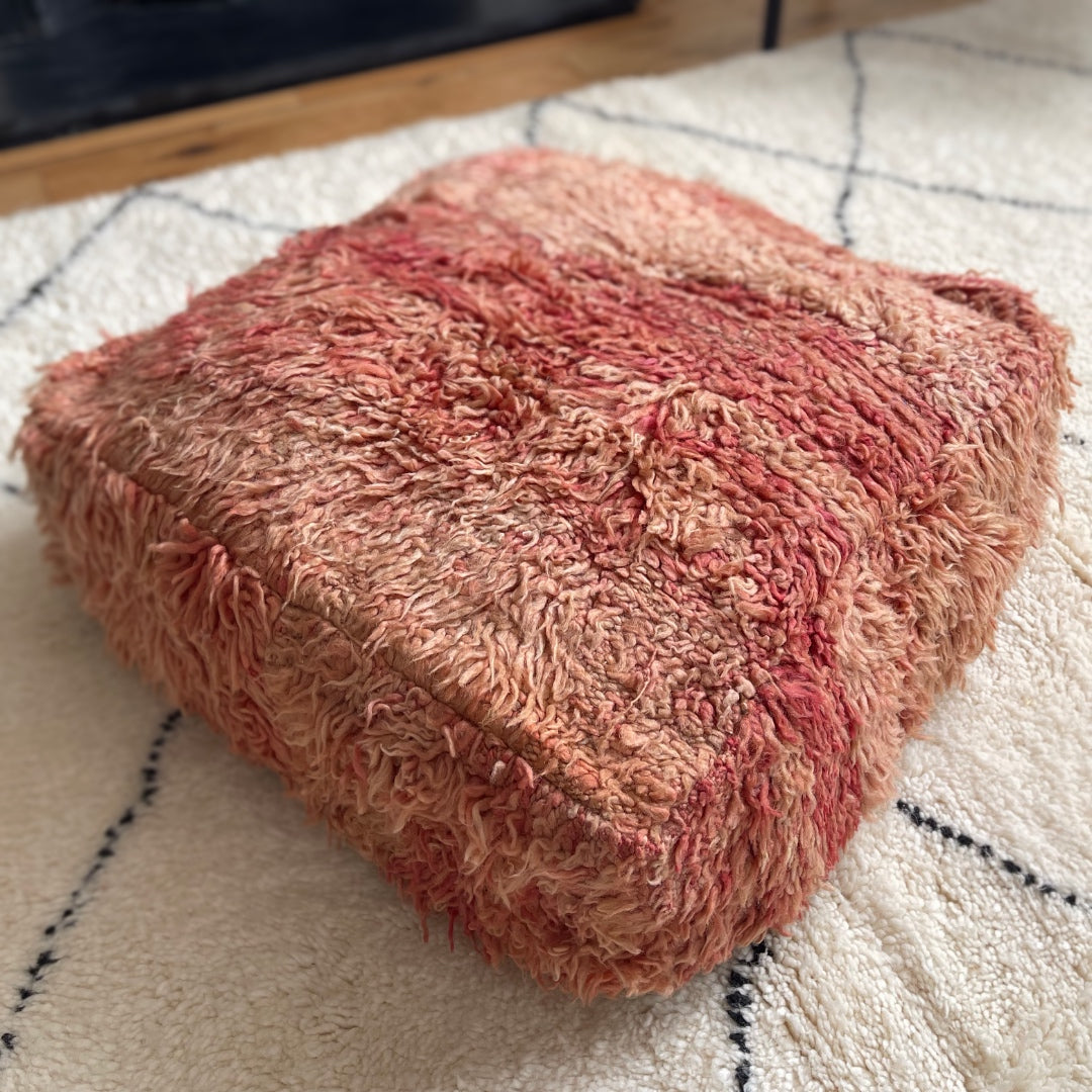 Vintage Berber Pouffe - 105