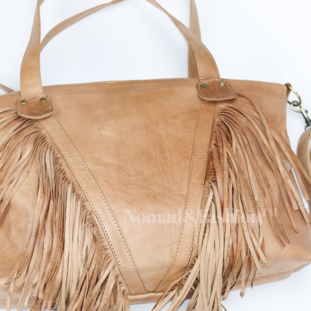 Leather Fringe shoulder Bag