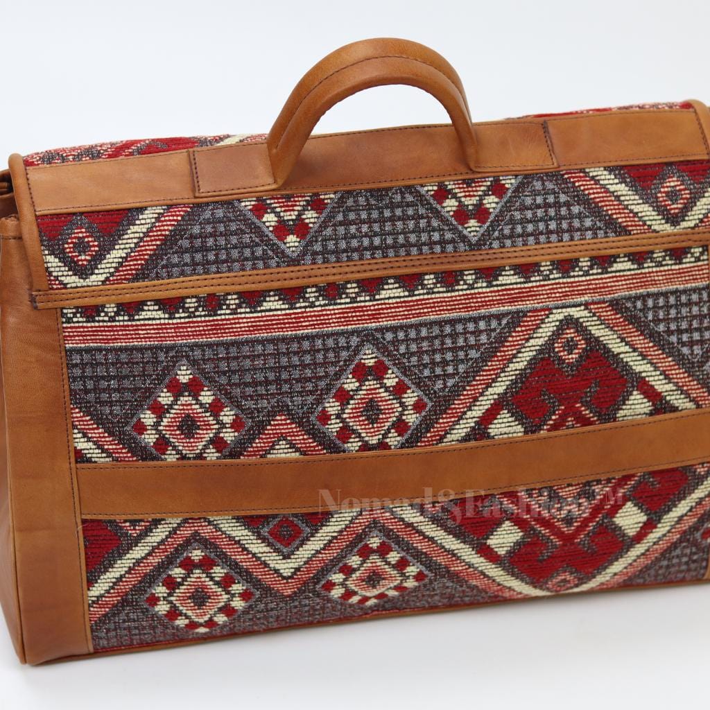 Vintage Atlas Kilim travel bag Large Carry On ,Travel Weekender Overnight Bag