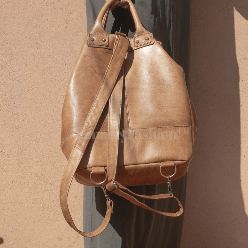 Handmade Leather Bucket Bag-Safari collection