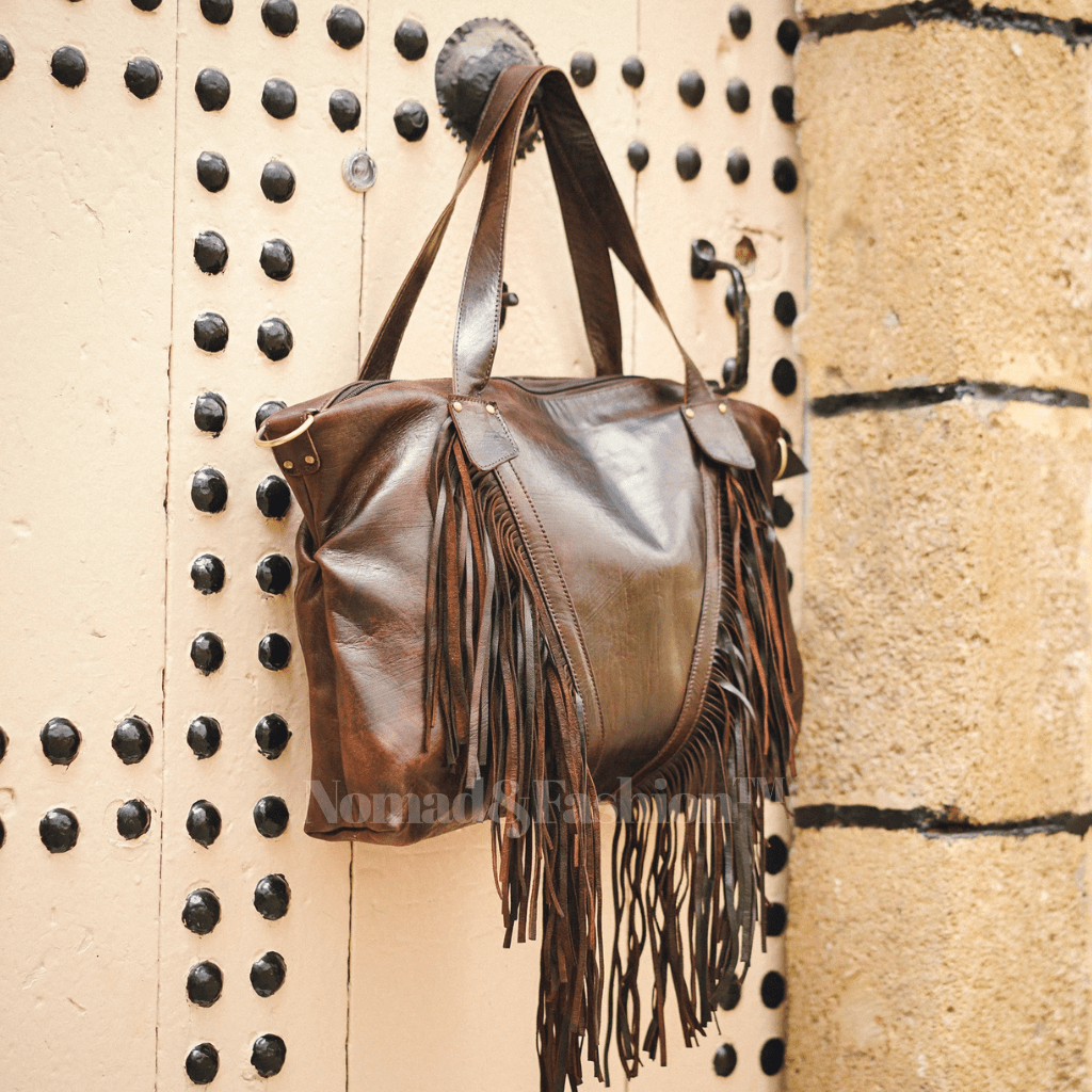 Leather Fringe shoulder Bag