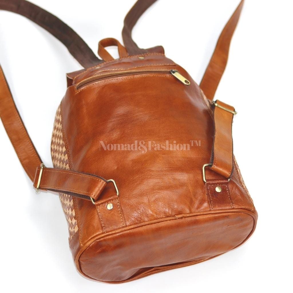 Backpack Moroccan Handmade leather Rustic style