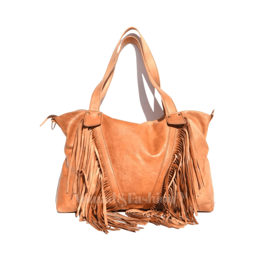 Leather Fringe shoulder Bag