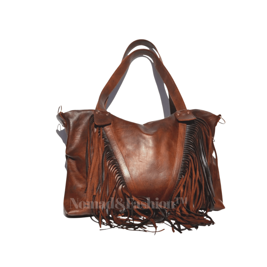 Leather Fringe shoulder Bag