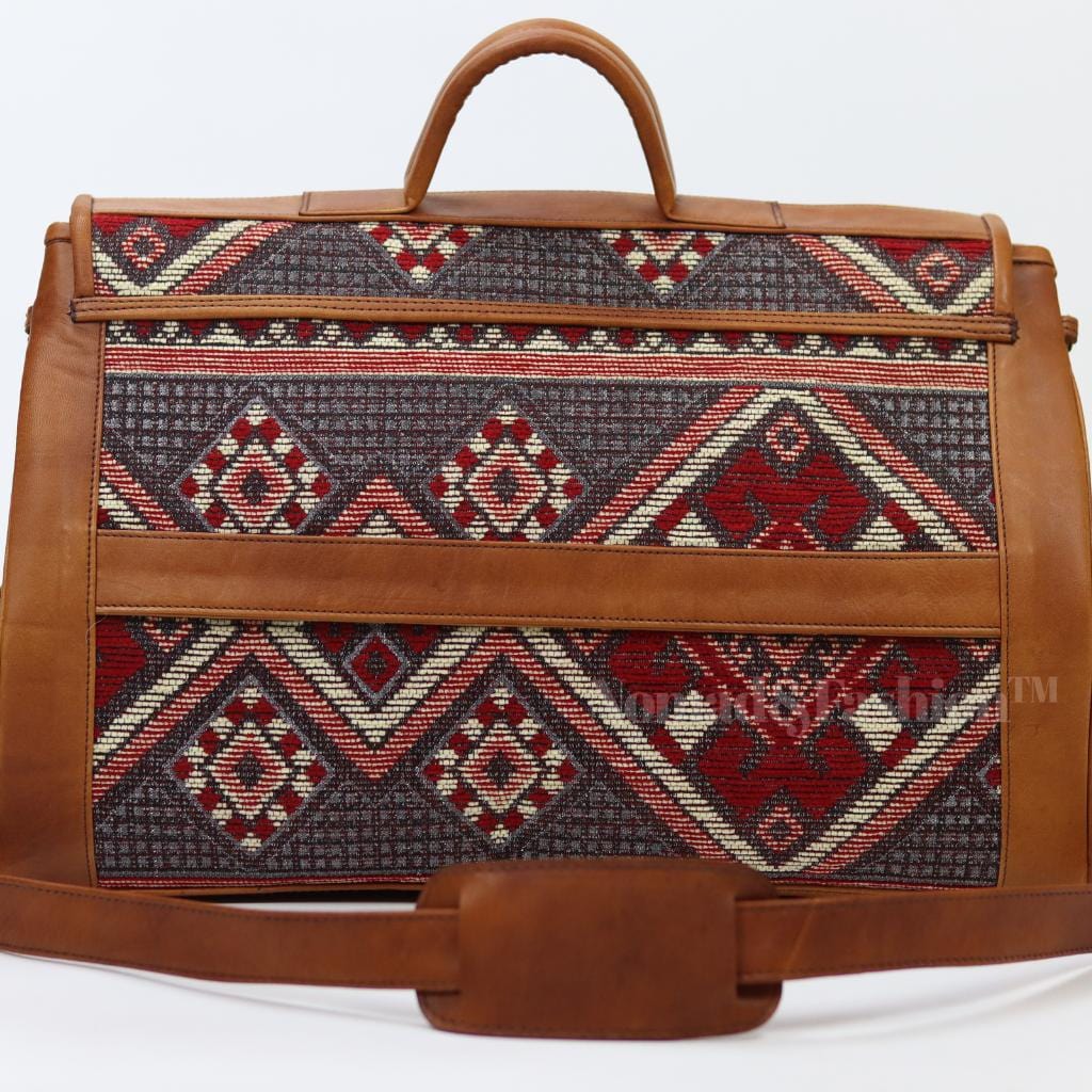 Vintage Atlas Kilim travel bag Large Carry On ,Travel Weekender Overnight Bag