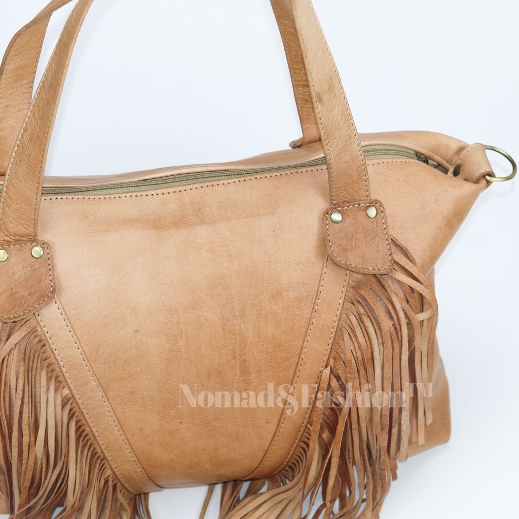 Leather Fringe shoulder Bag