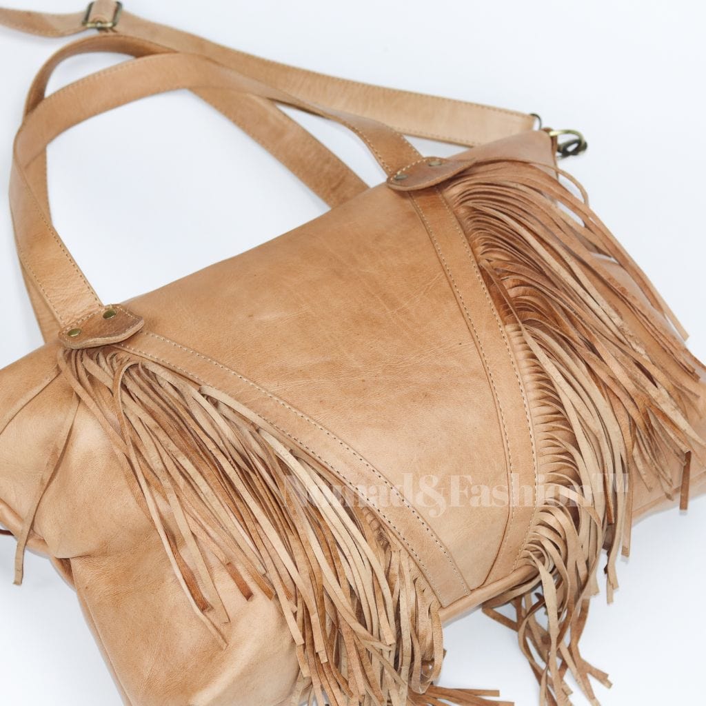 Leather Fringe shoulder Bag