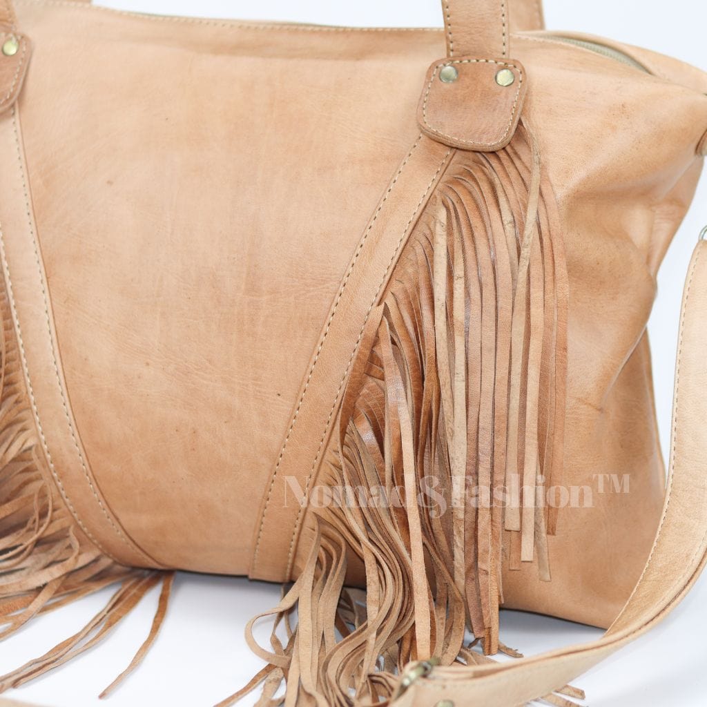 Leather Fringe shoulder Bag